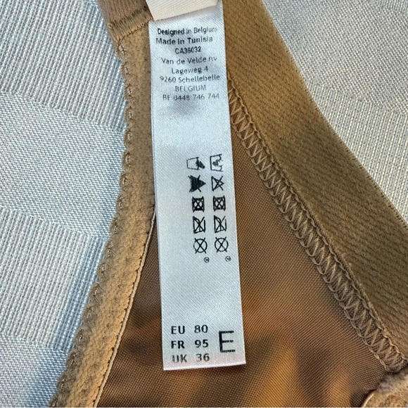 PrimaDonna Seamless Satin Bra in Cognac UK Sz. 36E/US Sz. 36DD - Picture 12 of 14